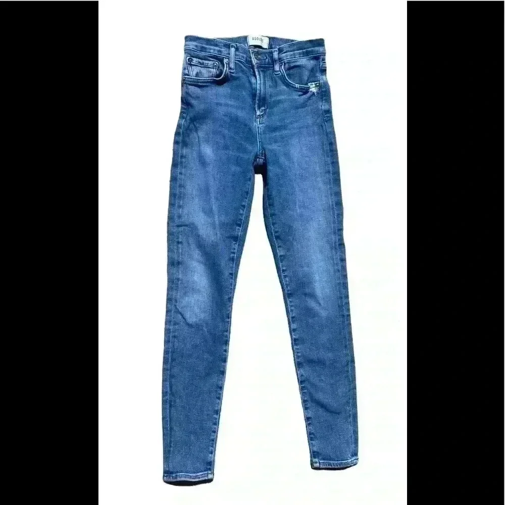 AGOLDE Sophie Mid Rise Ankle Skinny Jeans Sz 25 - Picture 5 of 8